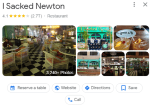 I Sacked Newton Restaurant 