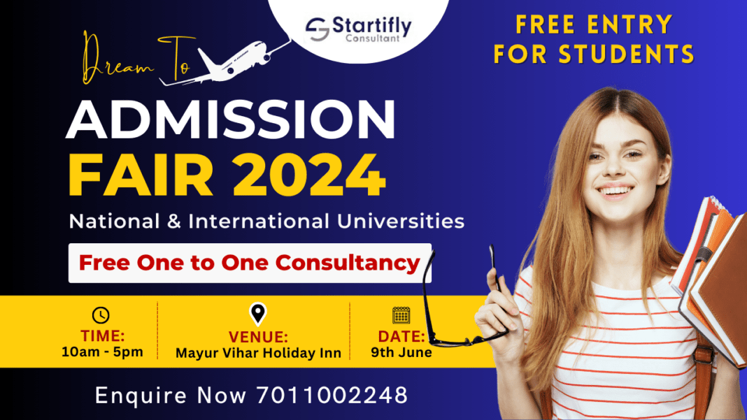 Startifly Consultant Admission Fair 2024 in Delhi