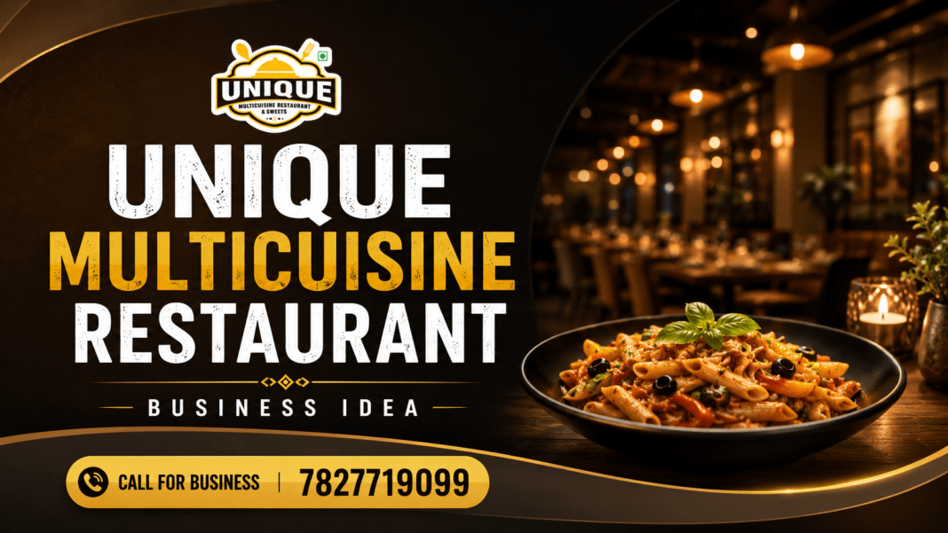 Unique Multicuisine Restaurant Business Idea
